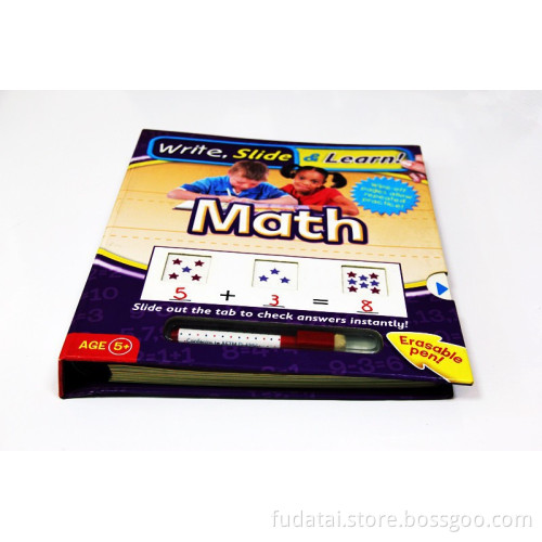 Write slide and wipe board book